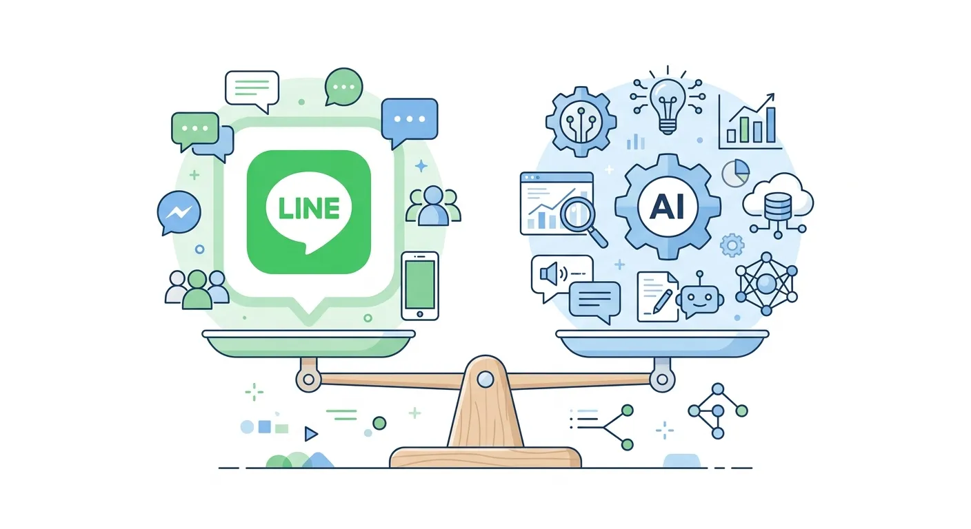 LINE公式 AIチャットボット(β) vs 外部AIツール 完全比較【2026年最新版】